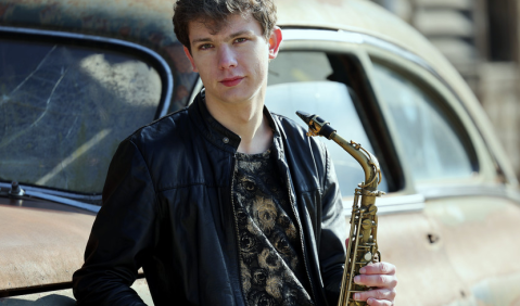 Dettinger Saxofonist und Komponist Jakob Manz erhält Jazz-Preis BW. Foto: Presse MWK BW, Thomas Kiehl