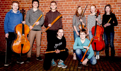 Die Jugendmusiziergruppe Michael Praetorius spielt zur KIBA am 24. Juni. Foto: Presse, Klaus Hartig