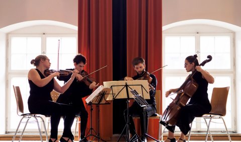 Sonnenaufgang mit Joseph Haydn. Das Barbican Quartet. Foto: Juan Martin Koch