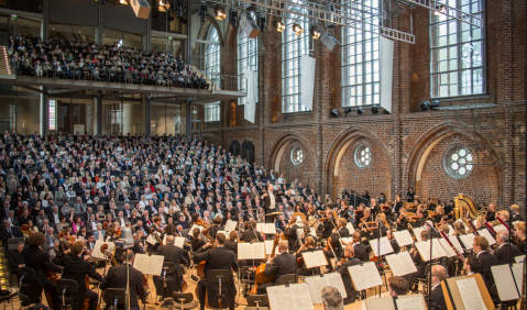 Die Konzertkirche Neubrandenburg. Foto: Geert Maciejewski