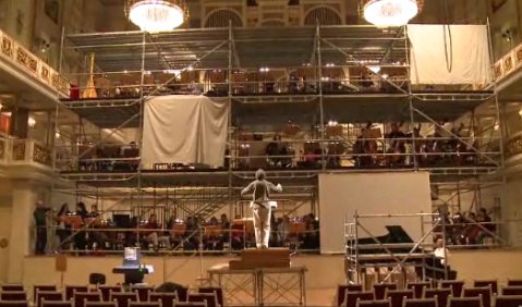 Krenek halbszenisch im Konzerthaus Berlin. Probenfoto: nmzMedia