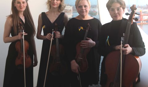 Foto: MRIYA (von links) Evgeniya Zezukova, Kateryna Suprun, Hanna Tsurkan, Olga Driga .