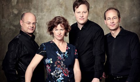 Das Mandelring-Quartett. Foto: Uwe Arens