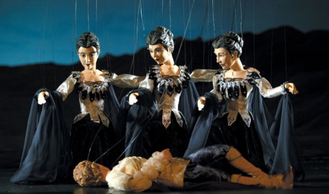 "Die Zauberflöte" in der Marionettenoper Lindau. Foto: Marionettenoper Christian Flemming
