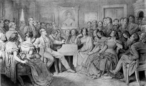Das Hauskonzert ist wieder im Kommen. Moritz von Schwinds „Schubertiade“. Foto: Wikimedia Commons