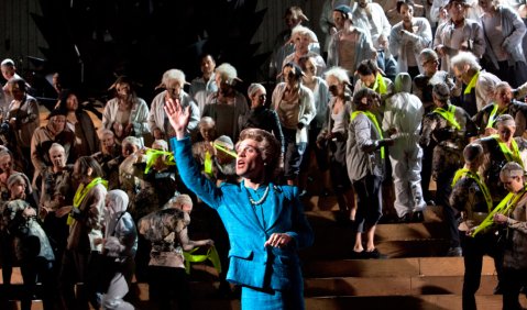 ORESTEIA von Iannis Xenakis, Deutsche Oper Berlin, Premiere am 9.9.2014, Foto: copyright: Bernd Uhlig