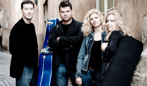 Mutiger Schritt: Das Pavel Haas Quartett spielt im Rahmen der Dresdner Musikfestspiele in Terezín. Foto: Presse, Marco Borggreve 