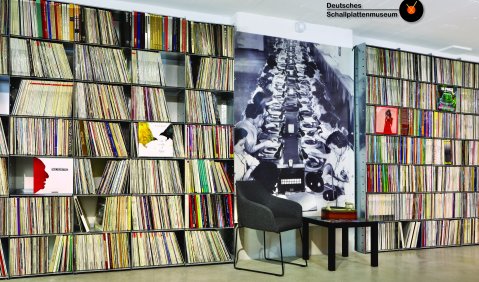 Blick in die Sammlung des Deutschen Schallplattenmuseums. © Deutsches Schallplattenmuseum Nortorf