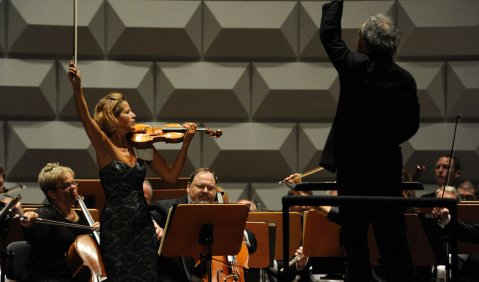 Anne Sophie Mutter beim Rheingau Musikfestival. Foto: Ansgar Klostermann