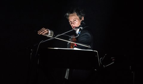 “The Language of the Future”. Laurie Anderson in der Lichtburg, Essen. Foto: Heinrich Brinkmöller-Becker/Ruhrtriennale 2018