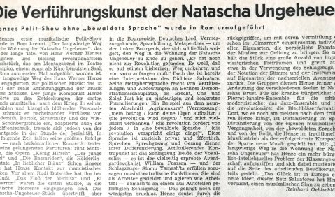 Die Verführungskunst der Natascha Ungeheuer