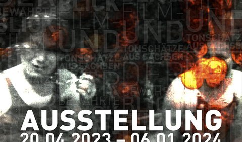 Bild und Ton aus 100 Jahren - SLUB zeigt erstmals audiovisuelles Erbe. Foto: Ausstellungsplakat SLUB