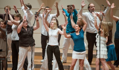 Treten am 7. Juli beim Bayerischen Jazzweekend: die „Singin‘ Off Beats“. Foto: promo