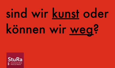 Studierende der HMT Weimar mischen sich ein