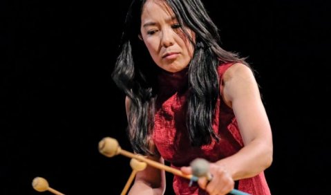 Die Vibraphonistin und Marimba-Spielerin Taiko Saito. Foto: Cristina Marx  /  rbb - Rundfunk Berlin-Brandenburg 