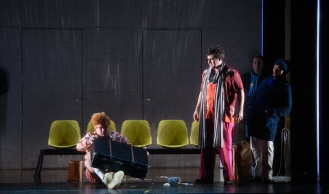 Theaterakademie August Everding / L'occasione fa il ladro / Artur Garbas und Isaac Tolley. Foto: © Jean-Marc Turmes