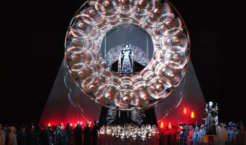 Setzen Sie jetzt Ihre 3D-Brille auf! „Turandot“ in München. Foto: Wilfried Hösl