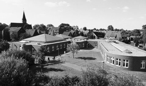 Das moderne Musikzentrum, Mittelpunkt der Landesmusikakademie NRW in Heek-Nienborg. Foto: LMA NRW