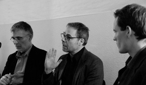 Ralf Hoyer, Holger Noltze, Arno Lücker. Jour Fix bei der BGNM. Foto: Hufner
