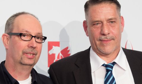 Die beiden Initiatoren der Konzertreihe „Unerhörte Musik“, die Berliner Komponisten Martin Daske und Rainer Rubbert. Foto: Martin Hufner