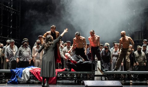 „Les Vêpres Siciliennes“ von Giuseppe Verdi, Premiere am 20. März 2022 in der Deutschen Oper Berlin, Foto: copyright Marcus Lieberenz 