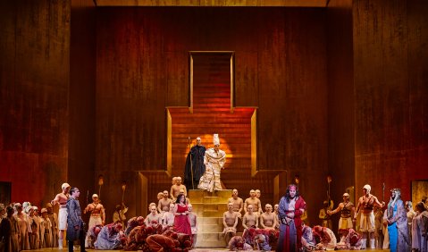 Francesco Meli (Radamès), Krassimira Stoyanova (Aida), Quinn Kelsey (Amonasro), Oksana Volkova (Amneris), Sänger*innen des Sächsischen Staatsopernchores Dresden und des Sinfoniechores Dresden – Extrachor der Semperoper Dresden, Tänzer*innen, Andreas Bauer 