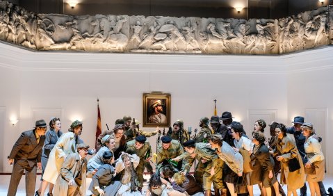 Händel-Festspielchor, Statisterie des BADISCHEN STAATSTEHATERS. Foto: Falk von Traubenberg