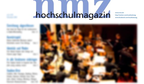 Hochschulmagazin der nmz.