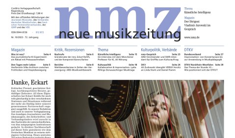 Titelseite der nmz 2023/10.