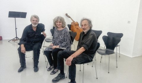 Protagonisten der ersten Stunde (v.li.): Michael Schröder, Astrid Schmeling und Matthias Kaul (†). Foto: L’art pour l’art.
