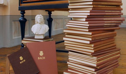 Johann Sebastian Bach, Neue Ausgabe sämtlicher Werke beim Bärenreiter Verlag; herausgegeben vom Johann-Sebastian-Bach-Institut, Göttingen, und vom Bach-Archiv Leipzig. Foto: Bärenreiter-Verlag