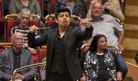 German Conducting Award 2023: Dayner Tafur-Díaz, 1. Preis. Foto: (c) Claus Langer