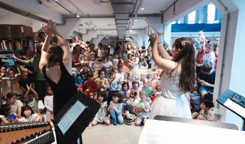 Musikvermittlung bei Wolke 8. Foto: © Andreas Gebert.