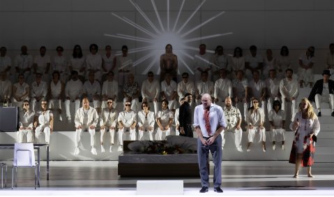 „Leben mit einem Idioten“ am Opernhaus Zürich. Foto: Monika Rittershaus
