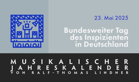 Bundesweiter Tag des Inspizienten in Deutschland Bundesweiter Tag des Inspizienten in Deutschland
