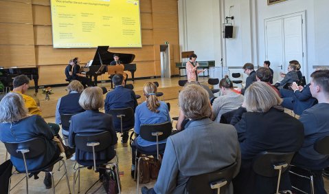 Fachtag an der Hochschule für Musik Carl Maria von Weber Dresden. Foto: Christina Schimmer/Sächsischer Musikrat