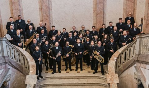 Das Bundespolizeiorchester München. Foto: Bundespolizei
