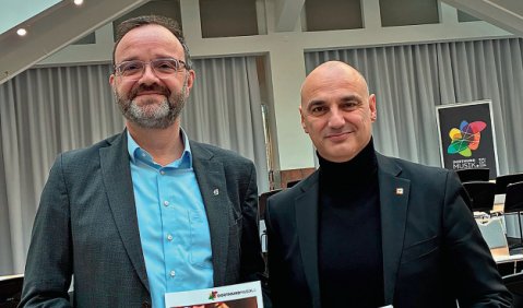 Alexander Kalouti (re.) und Stefan Prophet. &copy; Foto: Frank Scheele