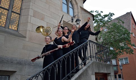 Teilnehmer:innen beim Deutschen Kammermusikkurs 2019. Foto: &copy; Daniel Schenk