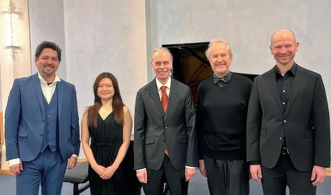 DTKV NRW: Enrique Bernardo, Seula Lee, Alexander Schr&ouml;der, Werner Marihart und Jens Zumb&uuml;lt (v.l.n.r). Foto: &copy; Barbara Schmitz