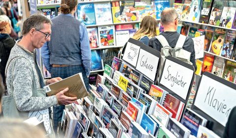Musik hat auf der Leipziger Buchmesse ihren festen Platz. Foto: Leipziger Buchmesse/Tom Schulze 