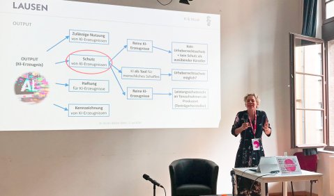 „AI MusicCon“: Präsentation von Kerstin Bäcker. Foto: Rainer Nonnenmann