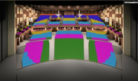 Digitaler Sitzplan aus dem Grossen Festspielhaus in Salzburg. Quelle: web