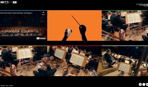 Your Stage ist eine audiovisuelle Erlebnisplattform, die ihren Nutzer*innen einen außergewöhnlichen Blick in die Mitte eines Orchesters ermöglicht.