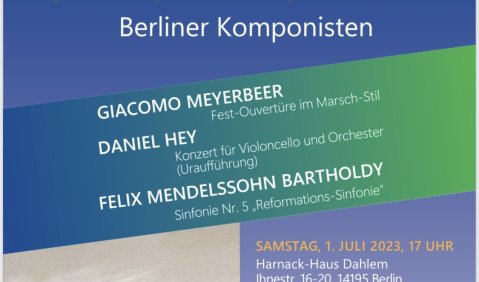 Konzertplakat Sommer 2023, Sinfonie-Orchester Steglitz