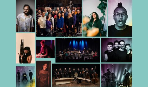 K&uuml;nstler:innen und Ensembles bei der &bdquo;TransTraditionale &ndash; Musikfest der globalen Gegenwart&ldquo; (Foto: Trickster Orchestra)