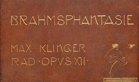 Johannes- Brahms-Gesellschaft; Dr. Jan Brachmann (Hrsg.) Brahms-Phantasie op. XII "Einundvierzig Stiche, Radierungen und Steinzeichnungen zu Compositionen von Johannes Brahms Leipzig: Selbstverlag 1894