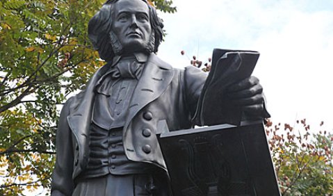 Das Düsseldorfer Mendelssohn-Denkmal. Foto: Landeshauptstadt Düsseldorf/www.duesseldorf.de