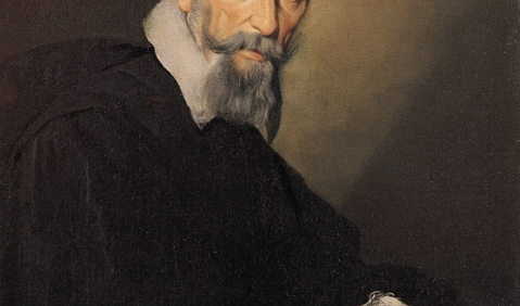 Claudio Monteverdi (1567–1643). Porträt von Bernardo Strozzi um 1630