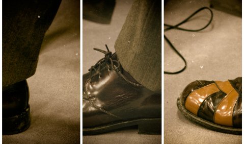 Der Schuh des Moritz Eggert. Foto: Hufner